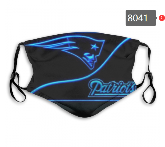 NFL 2020 New England Patriots #5 Dust mask with filter->nfl dust mask->Sports Accessory